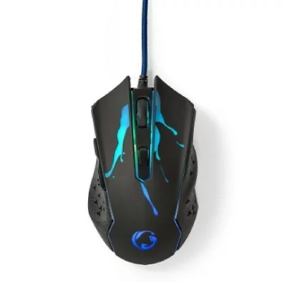 NEDIS Souris de jeu filaire led 6 boutons programmables droitier