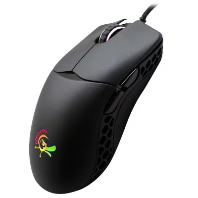 DUCKY Souris  Feather, ARGB - Huano Switches filaire &eacute;clair&eacute; noir 