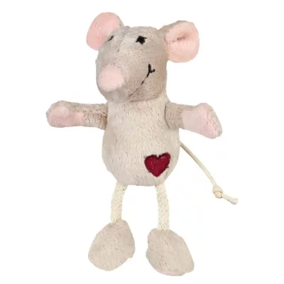 TRIXIE Souris en peluche beige 11 cm 