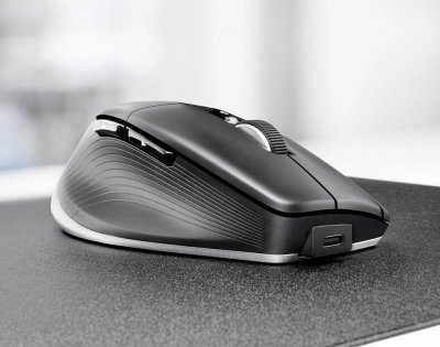 3DCONNEXION Souris Ergonomique -  - CadMouse Pro Wireless Gaucher - USB-C - 7 Boutons - Noir Mat