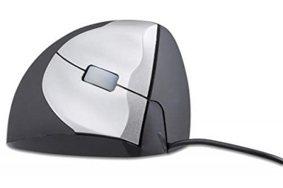 BAKKERELKHUIZEN Souris ergonomique  HandShake filaire laser ergonomique noir, argent 