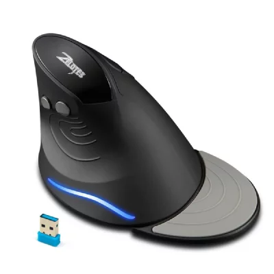 YONIS Souris Ergonomique Sans Fil 6 Boutons Confortable R&eacute;glable Antid&eacute;rapante 