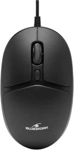 BLUESTORK Souris filaire -  - OFFICE 10 - PC /Mac - Noir 