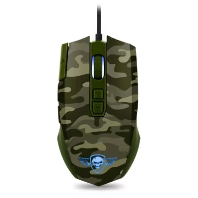 SPIRIT OF GAMER Souris Gamer Commando Elite Edition Camouflage avec Rapid Fire - Neuf