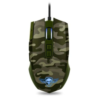 SPIRIT OF GAMER Souris Gamer Commando Elite Edition Camouflage avec Rapid Fire - Neuf