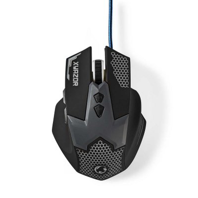 NEDIS Souris gamer gaming a c&acirc;ble eclair&eacute; 2 400 ppp 7 boutons