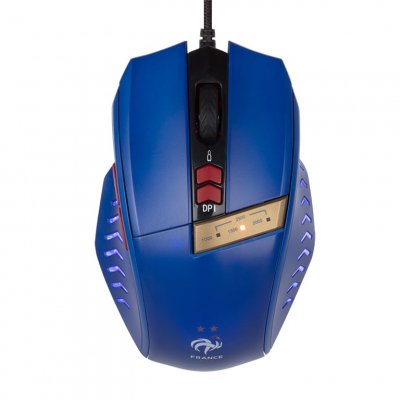 KONIX Souris Gaming filaire  Edition FFF Bleu 