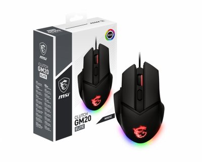 MSI Souris Gaming filaire  Clutch GM20 Elite Noir 