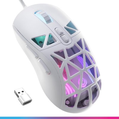 ONIVERSE Souris gaming filaire  Kryo Blanc