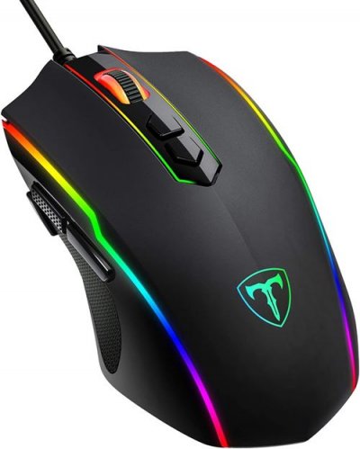 GENERIQUE Souris Gaming - VIVIJO - Noire - 7200 DPI Ajustable - 8 Boutons Programmables - Ergonomique