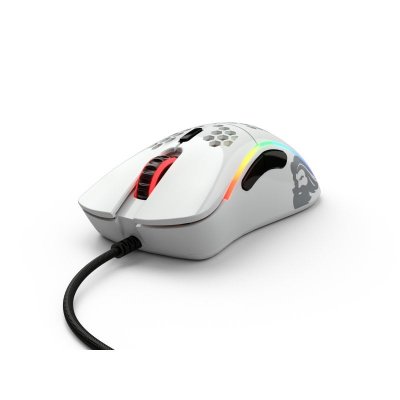 GLORIOUS PC GAMING RACE Souris  Model D GLO-MS-DM-GW Filaire Ergonomique Jeux USB 2.0 6 Boutons Blanc 