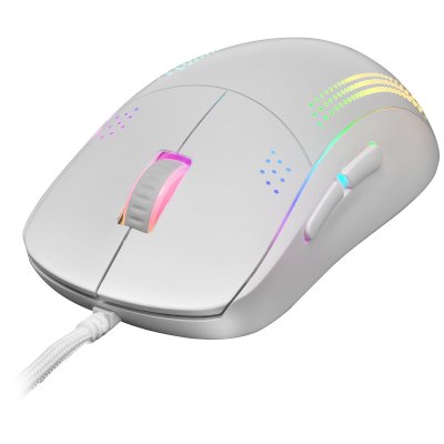 MARS GAMING Souris  MMPROW Avec Fil 32000DPI 9 Boutons Optique Blanc 