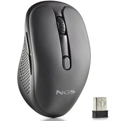 NGS Souris  EVO SPOOK - Sans fil - Noir - Boutons silencieux - DPI r&eacute;glable