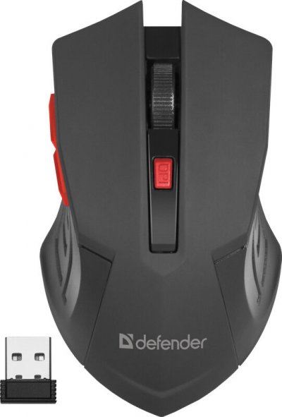 DEFENDER Souris Optique  ACCURA MM-275 Noir/Rouge
