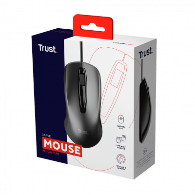 TRUST Souris optique filaire  Noir 