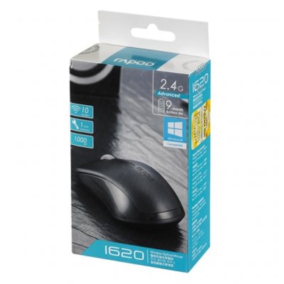 RAPOO Souris optique sans fil 1620 Noir 