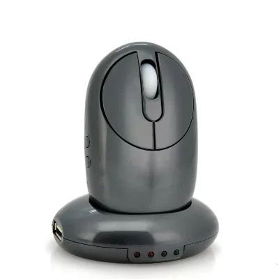 YONIS Souris Pc D'Ordinateur Sans Fil Distance 10 M&egrave;tres Avec Dock Et Hub USB 4 Port  - Neuf