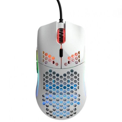 GLORIOUS Souris PC  Model O - Blanc Brillant - GO-GWHITE
