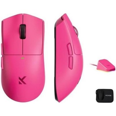 MCHOSE Souris PC  K7 Ultra Lightweight - Sans fil - Blanc Or