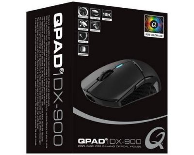 QPAD Souris PC  DX900 - 16K DPI/Wireless/RGB/8 Boutons
