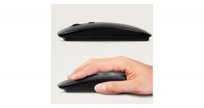 OEM Souris Pour Pc Hp Usb Sans Fil Ultra Plate Universelle Capteur Optique 3 Boutons Ordinateur (noir)