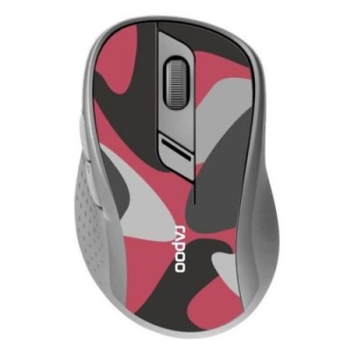 RAPOO Souris  M500 18111 Sans Fil Bluetooth USB 6 Boutons Camouflage Rouge 