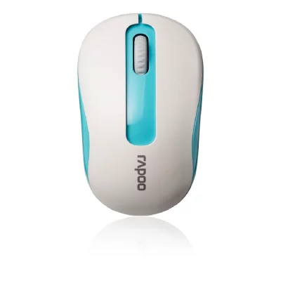 RAPOO Souris Sans Fil 2,4 GHz 1000 dpi M10 Plus Blanche/Bleue  