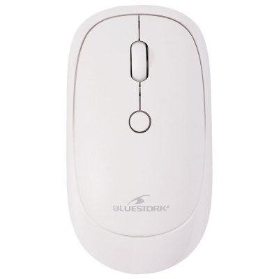 BLUESTORK Souris sans fil  OFFICE 35 PC et Mac Design compact ergonomique blanc - Neuf