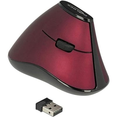 DELOCK Souris sans-fil  12528 Noir Rouge