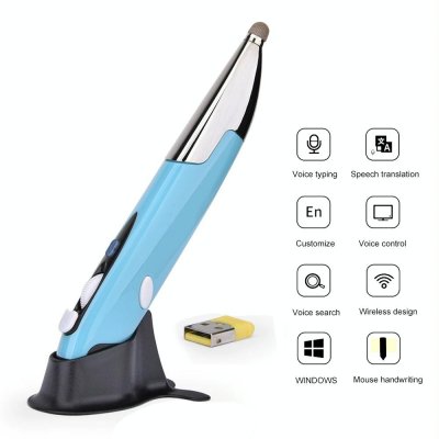 YONIS Souris Sans Fil Intelligente Avec Fonction Stylet Et Commande Vocale Bleu