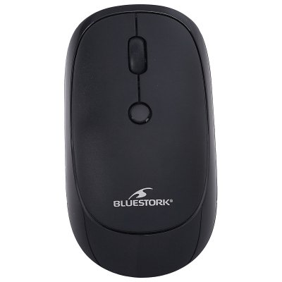 BLUESTORK Souris sans fil OFFICE 35 Noir PC Mac Bas profil Ambidextre