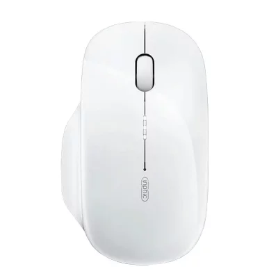 YONIS Souris Sans Fil Rechargeable Ergonomique Pour Bureau Et Maison Blanc 2.4g 