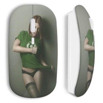MANIACASE Souris Sans Fil Sexy Girl Comics vert 