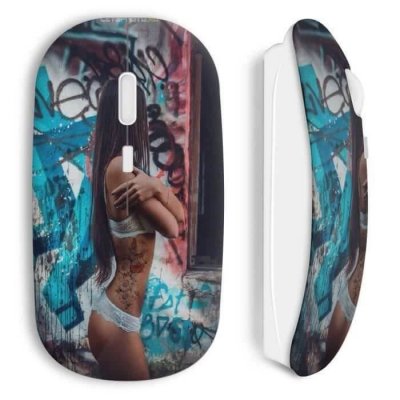 MANIACASE Souris Sans Fil Sexy Girl Graphitis 