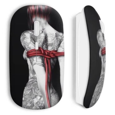 MANIACASE Souris Sans Fil Sexy Girl Tatouages 