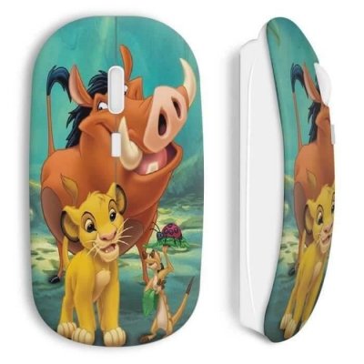 MANIACASE Souris Sans Fil Simba Timon Pumba Le Roi Lion ()