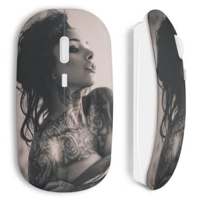 MANIACASE Souris Sans Fil Tattoo Sexy Girl 