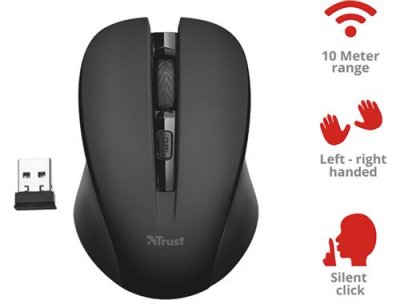 TRUST Souris sans fil  Mydo silent click noir