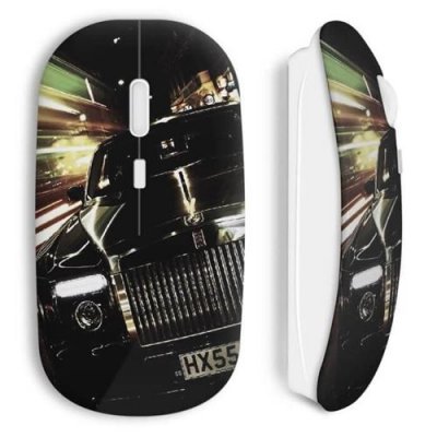 MANIACASE Souris Sans Fil Voiture De Luxe Noir ()