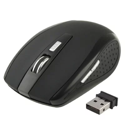 YONIS Souris Sans Fils Universelle Optique 2600 Dpi 2.4 Ghz USB Plug & Play Noire Neuf -  