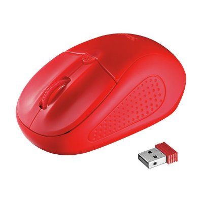TRUST Souris  20787 RF sans fil Optique 1600 DPI Ambidextre Rouge 