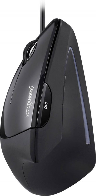 PERIXX Souris USB optique  Perimice-513L ergonomique noir