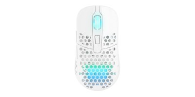 XTRFY Souris  M42W-RGB-WHITE Sans Fil Bluetooth USB 16000DPI Blanc