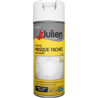 JULIEN Sous-couche a&eacute;rosol Masque-taches - Mat Blanc - 400 ml  Blanc