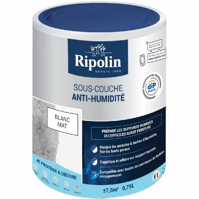RIPOLIN Sous-couche antihumidit&eacute; Rip etanch,  blanc 0.75 l