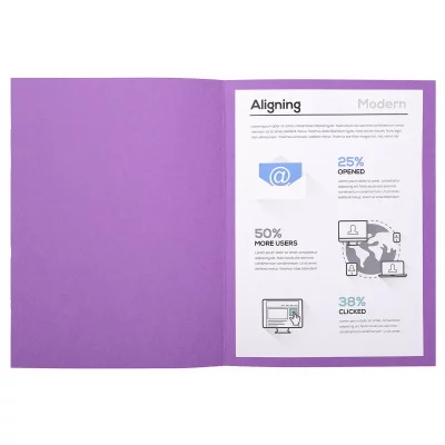 EXACOMPTA Sous-dossier  forever violet a4 (100 unit&eacute;s)