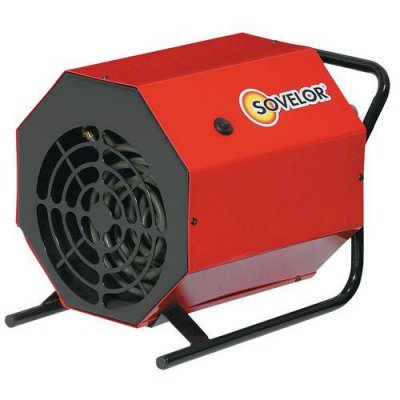 SOVELOR  chauffage &eacute;lectrique portable air puls&eacute; triph. 9kw - c9