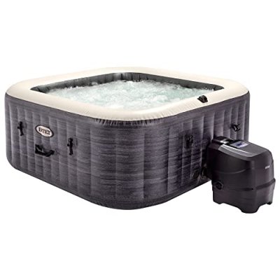 INTEX Spa gonflable  PureSpa &agrave; bulles ardoise 6 places