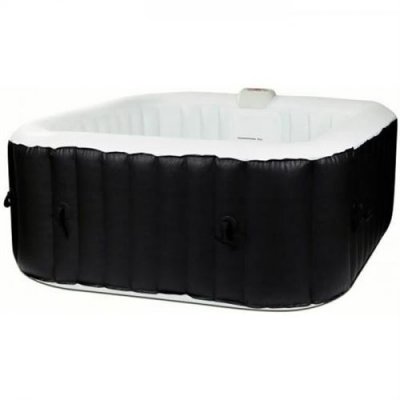 NON RENSEIGNE Spa gonflable SUNSPA AC01 157 67 cm 4 places Carr&eacute; Livr&eacute; avec filtre cadenas tapis