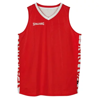 SPALDING  Essential Reversible Short Sleeve T-shirt Rouge XL Homme